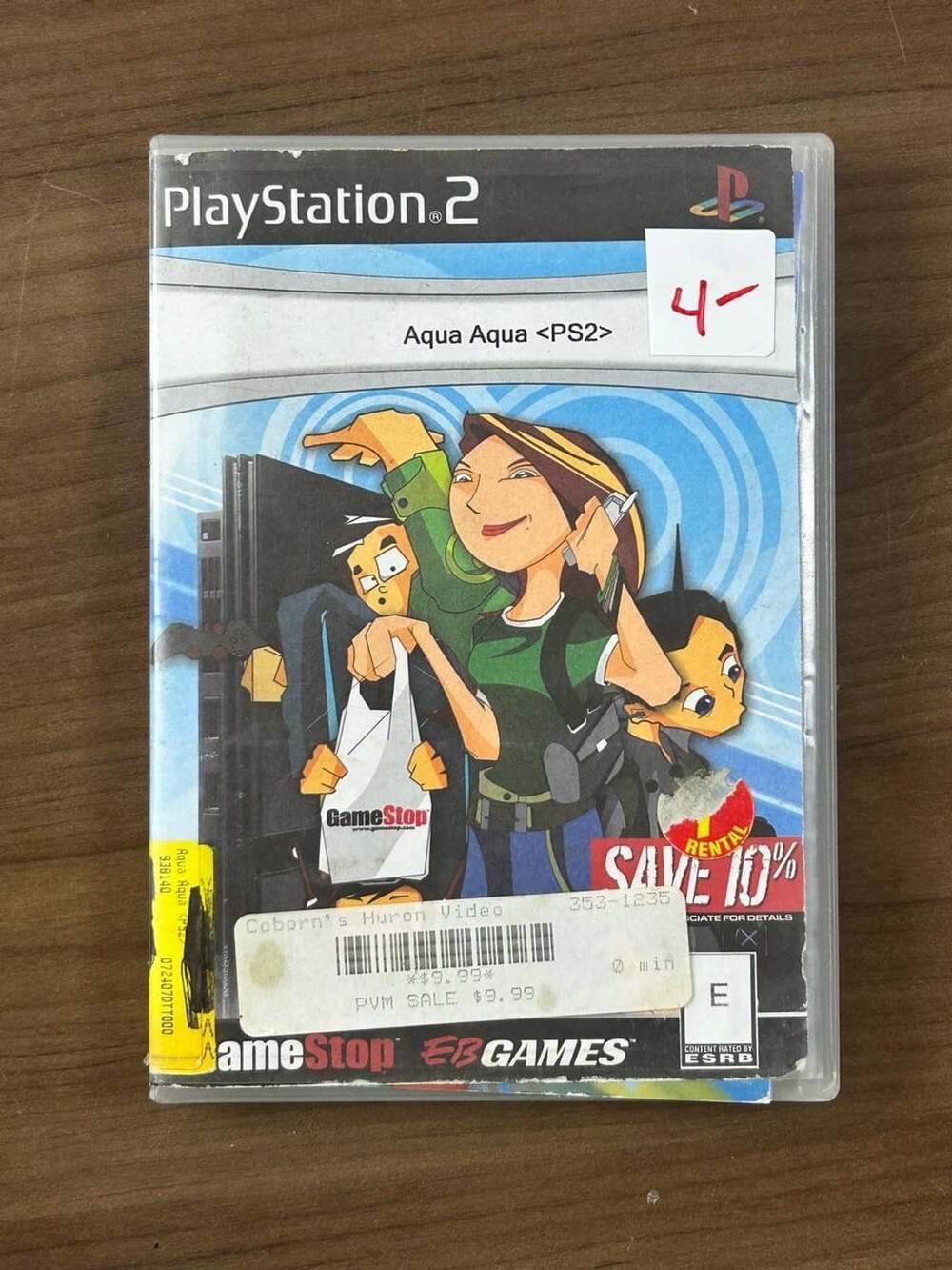 Aqua Aqua Sony PlayStation 2 PS2 Game Disc Case NTSC-U/C 3DO